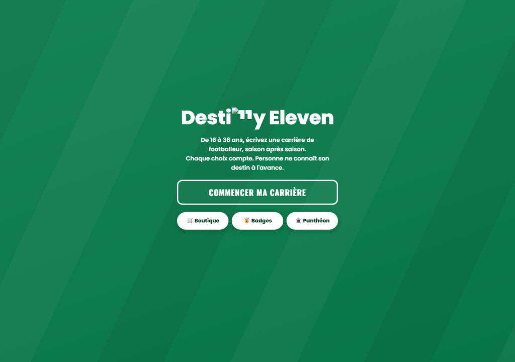 Destiny Eleven : le jeu pour écrire une carrière de footballeur (test complet)